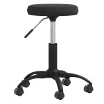 vidaXL Taburet de masaj, negru, catifea