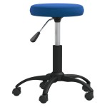 vidaXL Taburet de masaj, albastru, catifea vidaXL Taburet de masaj, albastru, catifea