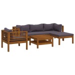 vidaXL Set mobilier grădină cu perne, 6 piese, lemn masiv acacia vidaXL Set mobilier grădină cu perne, 6 piese, lemn masiv acacia