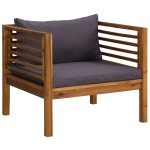 vidaXL Set mobilier grădină cu perne, 6 piese, lemn masiv acacia vidaXL Set mobilier grădină cu perne, 6 piese, lemn masiv acacia