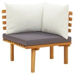 vidaXL Set mobilier de grădină cu perne, 9 piese, lemn masiv de acacia vidaXL Set mobilier de grădină cu perne, 9 piese, lemn masiv de acacia