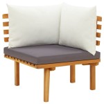 vidaXL Set mobilier grădină cu perne, 9 piese, lemn masiv de acacia vidaXL Set mobilier grădină cu perne, 9 piese, lemn masiv de acacia