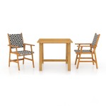 vidaXL Set mobilier de grădină, 3 piese, lemn masiv de acacia vidaXL Set mobilier de grădină, 3 piese, lemn masiv de acacia
