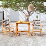 vidaXL Set mobilier de grădină, 3 piese, lemn masiv de acacia vidaXL Set mobilier de grădină, 3 piese, lemn masiv de acacia