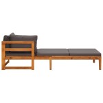 vidaXL Set mobilier grădină cu perne gri închis, 3 piese, lemn acacia vidaXL Set mobilier grădină cu perne gri închis, 3 piese, lemn acacia