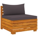 vidaXL Set mobilier grădină cu perne, 6 piese, lemn masiv acacia vidaXL Set mobilier grădină cu perne, 6 piese, lemn masiv acacia