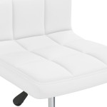 vidaXL Scaun de masă, alb, piele ecologică
