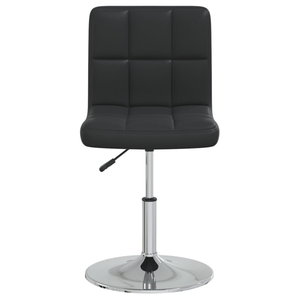 vidaXL Scaun de masă, negru, piele ecologică