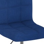 vidaXL Scaune de bucătărie pivotante, 4 buc., albastru, textil vidaXL Scaune de bucătărie pivotante, 4 buc., albastru, textil
