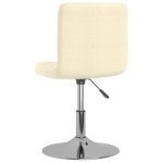 vidaXL Scaun de bucătărie pivotant, crem, material textil vidaXL Scaun de bucătărie pivotant, crem, material textil