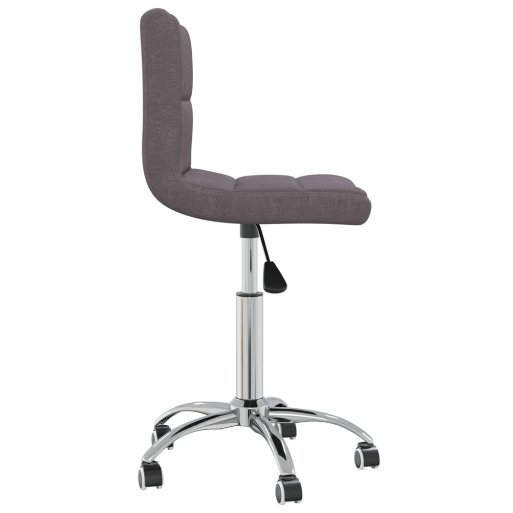 vidaXL Scaun de bucătărie pivotant, gri taupe, material textil