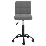 vidaXL Scaun de bucătărie pivotant, gri închis, catifea vidaXL Scaun de bucătărie pivotant, gri închis, catifea