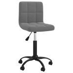 vidaXL Scaun de bucătărie pivotant, gri închis, catifea vidaXL Scaun de bucătărie pivotant, gri închis, catifea