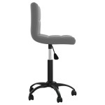 vidaXL Scaun de bucătărie pivotant, gri închis, catifea vidaXL Scaun de bucătărie pivotant, gri închis, catifea