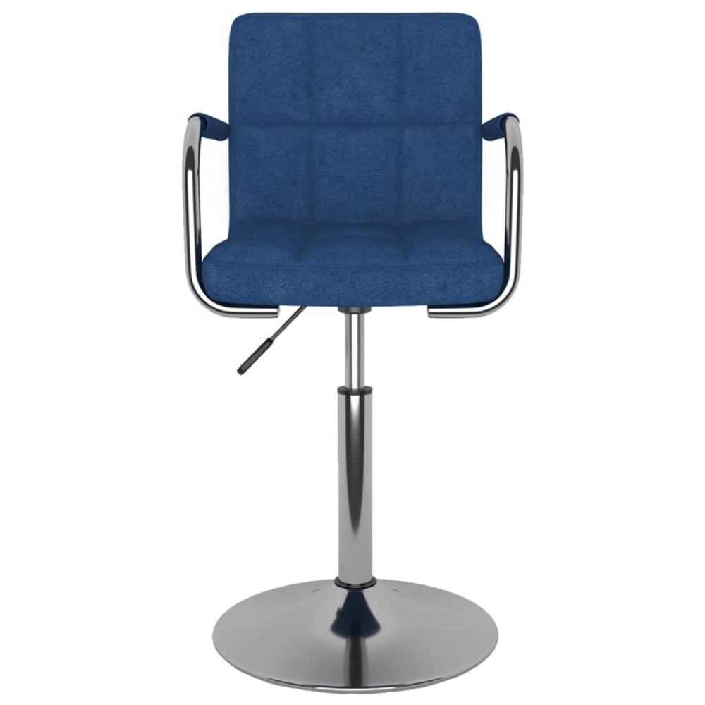 vidaXL Scaun de bucătărie, albastru, material textil