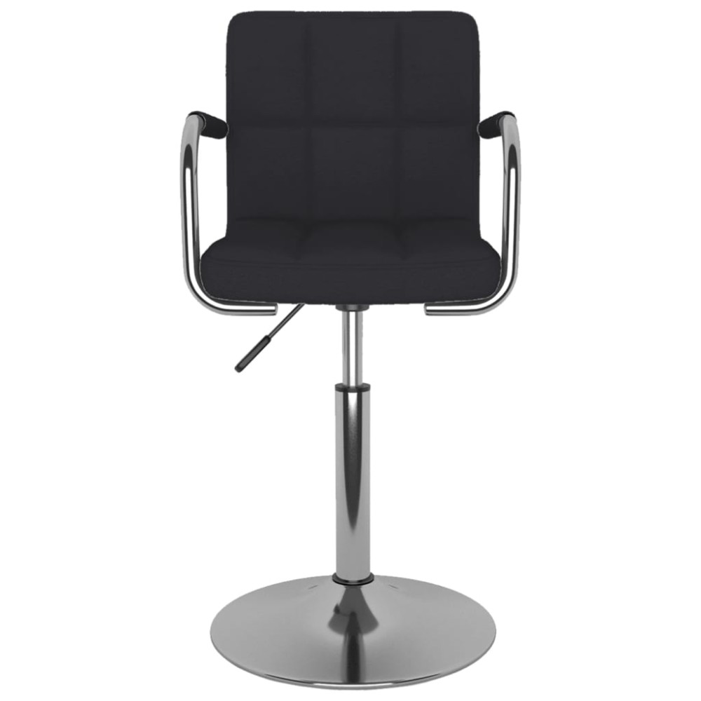 vidaXL Scaun de bucătărie, negru, material textil