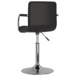 vidaXL Scaun de bucătărie, negru, piele ecologică vidaXL Scaun de bucătărie, negru, piele ecologică