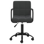 vidaXL Scaune de masă pivotante, 4 buc., negru, catifea vidaXL Scaune de masă pivotante, 4 buc., negru, catifea