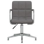 vidaXL Scaun de bucătărie pivotant, gri închis, textil vidaXL Scaun de bucătărie pivotant, gri închis, textil