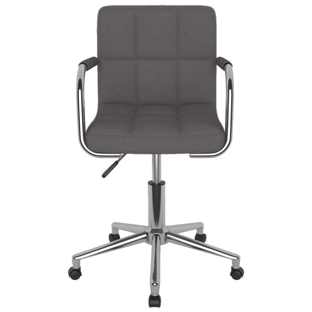 vidaXL Scaun de bucătărie pivotant, gri taupe, material textil