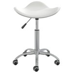 vidaXL Scaun de birou, alb, piele ecologică vidaXL Scaun de birou, alb, piele ecologică
