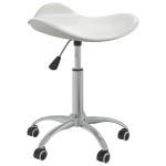 vidaXL Scaun de birou, alb, piele ecologică vidaXL Scaun de birou, alb, piele ecologică