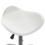 vidaXL Scaun de birou, alb, piele ecologică vidaXL Scaun de birou, alb, piele ecologică