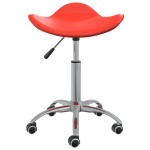 vidaXL Scaun de birou, roșu, piele ecologică vidaXL Scaun de birou, roșu, piele ecologică