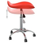 vidaXL Scaun de birou, roșu, piele ecologică vidaXL Scaun de birou, roșu, piele ecologică