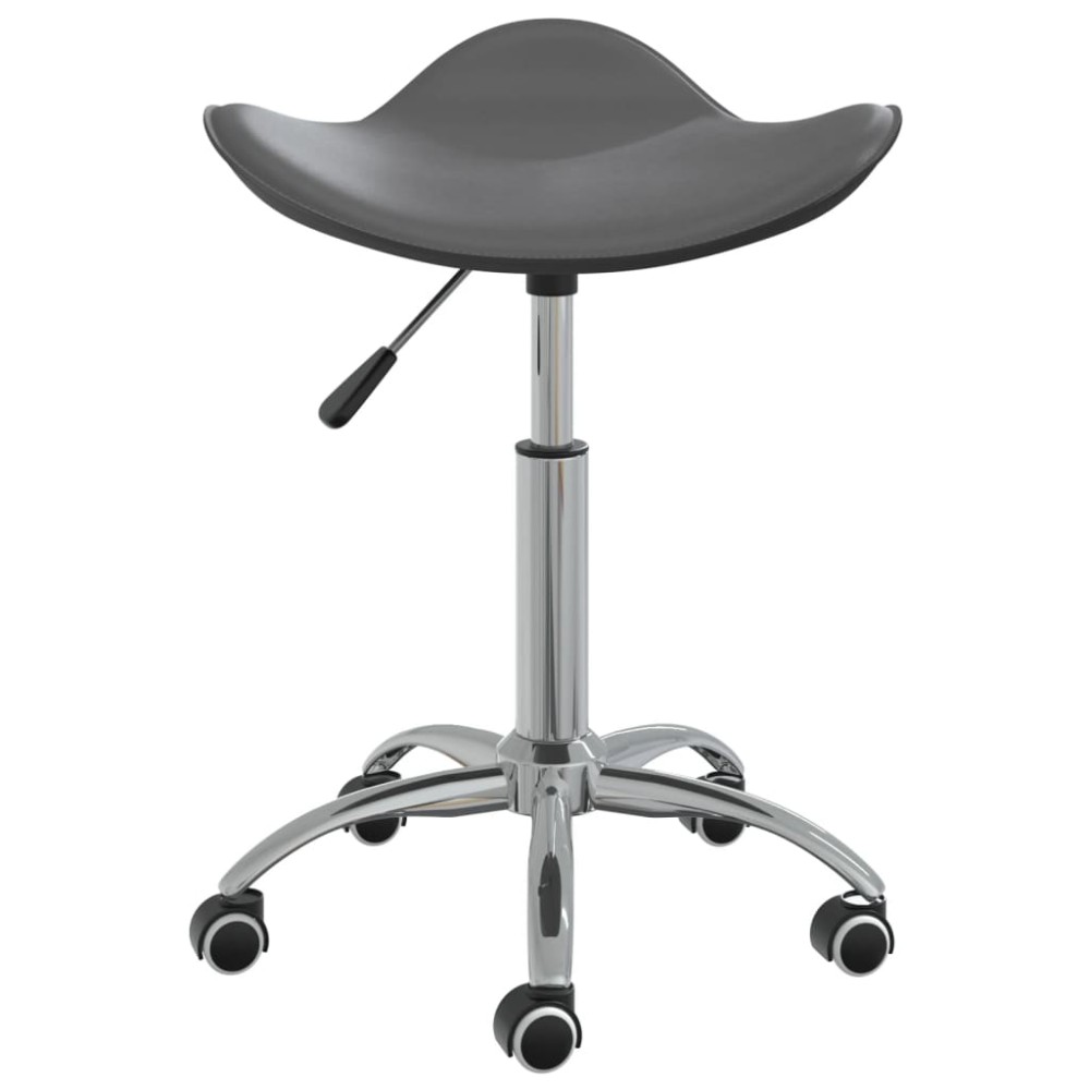 vidaXL Scaun de birou, gri, piele ecologică
