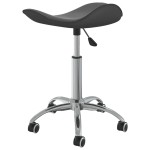 vidaXL Scaun de birou, gri, piele ecologică vidaXL Scaun de birou, gri, piele ecologică