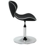 vidaXL Scaune de sufragerie, 6 buc., negru, piele ecologică