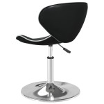 vidaXL Scaun de bucătărie, negru, piele ecologică vidaXL Scaun de bucătărie, negru, piele ecologică