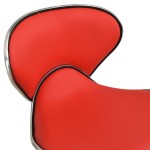 vidaXL Scaun de birou, roșu, piele ecologică vidaXL Scaun de birou, roșu, piele ecologică