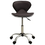 vidaXL Scaun de birou, maro, piele ecologică vidaXL Scaun de birou, maro, piele ecologică