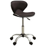 vidaXL Scaun de birou, maro, piele ecologică vidaXL Scaun de birou, maro, piele ecologică
