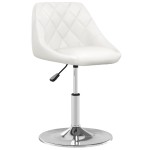 vidaXL Scaun de bar, alb, piele ecologică vidaXL Scaun de bar, alb, piele ecologică