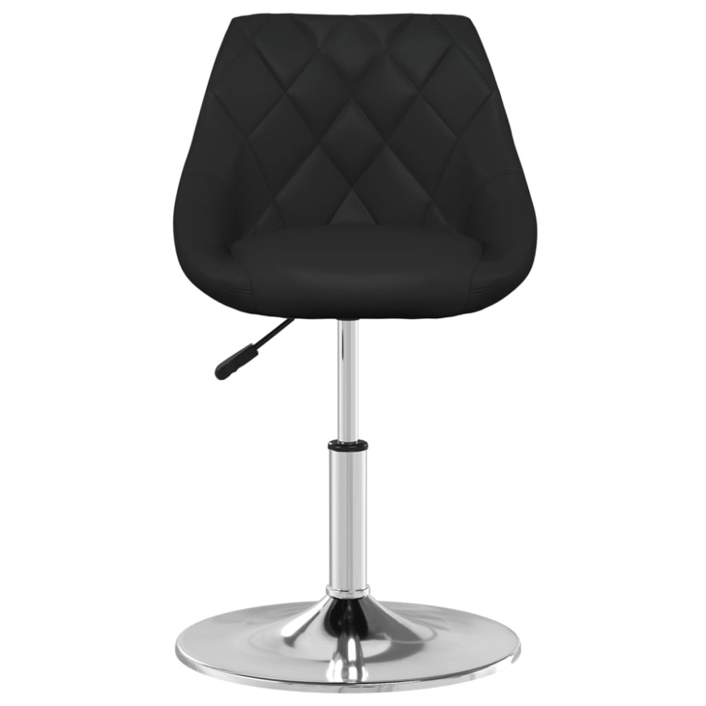 vidaXL Scaun de bar, negru, piele ecologică
