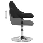 vidaXL Scaun de bar, negru, piele ecologică vidaXL Scaun de bar, negru, piele ecologică