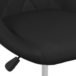 vidaXL Scaun de bar, negru, piele ecologică vidaXL Scaun de bar, negru, piele ecologică