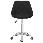 vidaXL Scaun de bucătărie pivotant, negru, piele ecologică vidaXL Scaun de bucătărie pivotant, negru, piele ecologică