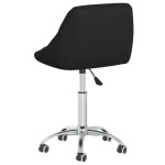 vidaXL Scaun de bucătărie pivotant, negru, piele ecologică vidaXL Scaun de bucătărie pivotant, negru, piele ecologică