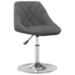 vidaXL Scaune de bucătărie pivotante, 4 buc., gri închis, catifea vidaXL Scaune de bucătărie pivotante, 4 buc., gri închis, catifea