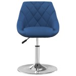 vidaXL Scaune de bucătărie pivotante, 4 buc., albastru, catifea vidaXL Scaune de bucătărie pivotante, 4 buc., albastru, catifea