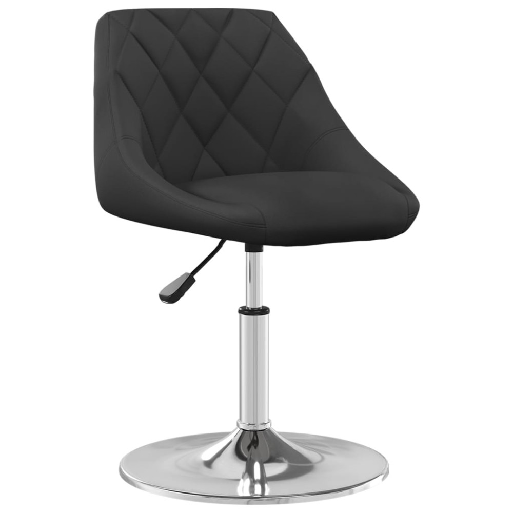 vidaXL Scaune de sufragerie pivotante 6 buc, negru, catifea