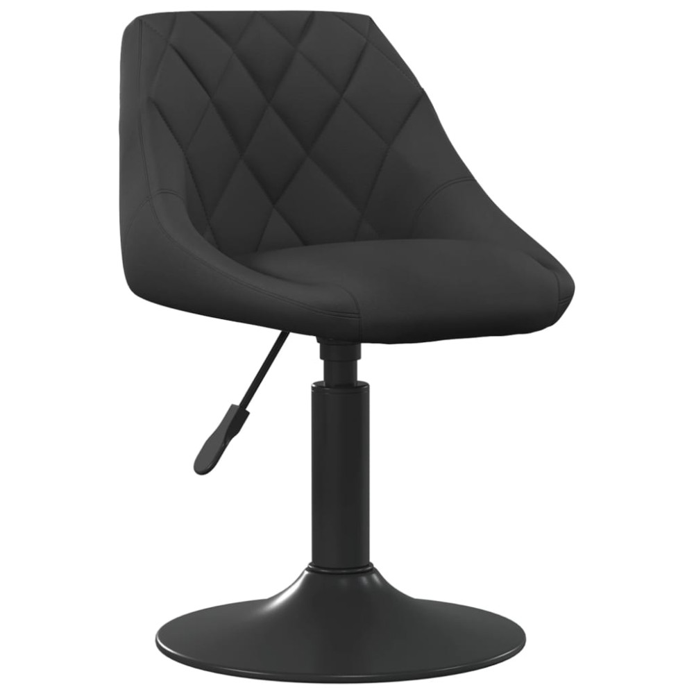 vidaXL Scaune de masă pivotante, 4 buc., negru, catifea