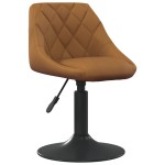 vidaXL Scaune de masă pivotante, 4 buc., maro, catifea