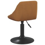 vidaXL Scaune de masă pivotante, 4 buc., maro, catifea