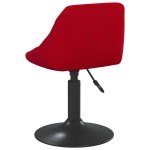 vidaXL Scaune de masă pivotante, 4 buc., roșu vin, catifea vidaXL Scaune de masă pivotante, 4 buc., roșu vin, catifea
