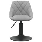 vidaXL Scaune de sufragerie pivotante 6 buc, gri deschis, catifea vidaXL Scaune de sufragerie pivotante 6 buc, gri deschis, catifea